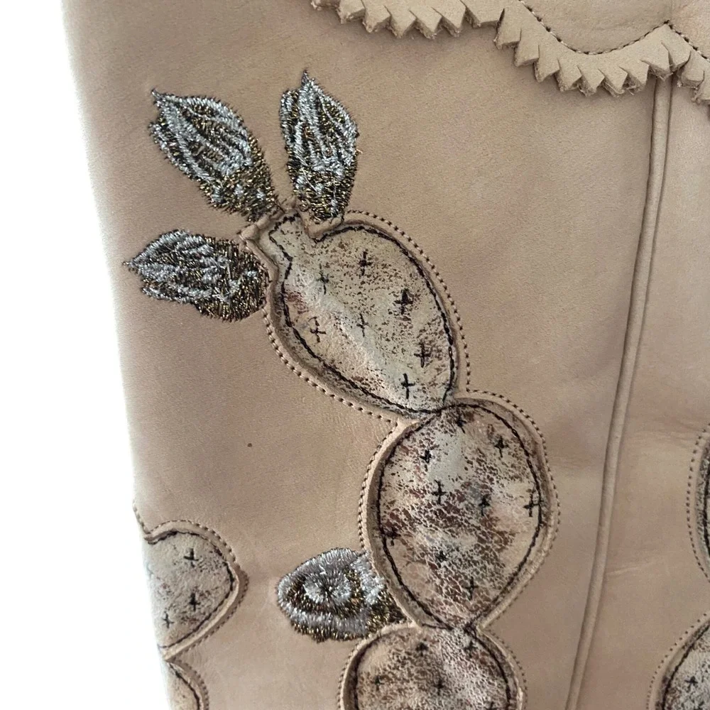 Junk Gypsy Lane Boots Hard To Handle OTK Western Embroidered Cactus Floral Boots